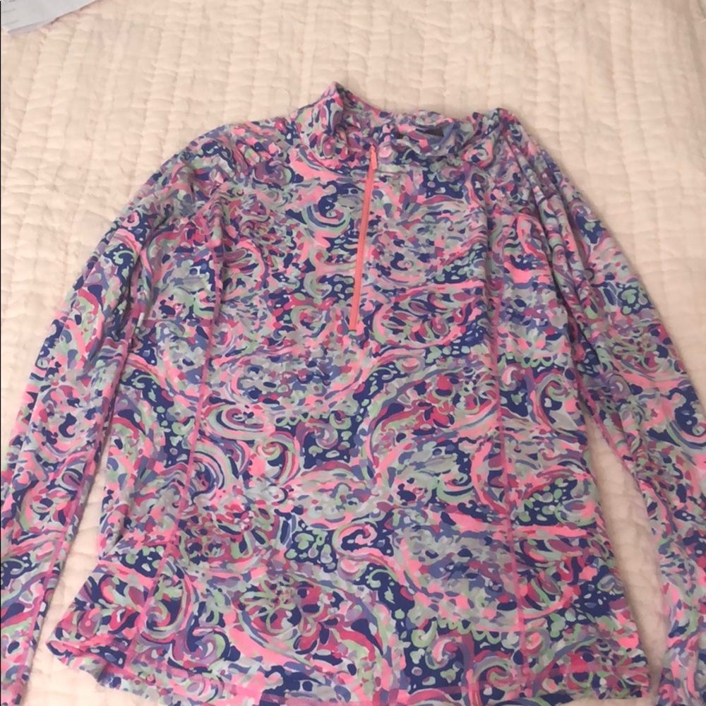 Lilly Pulitzer Luxletic Zip Top XL